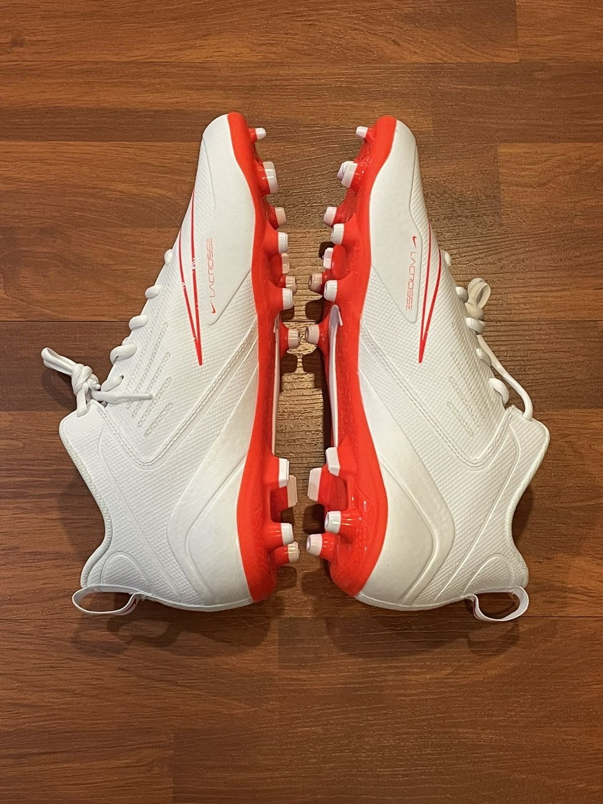 Nike Nike Alpha Huarache 8 Varsity White Crimson (size mens 12.5) Size US 12.5 / EU 45-46 - 6 Thumbnail
