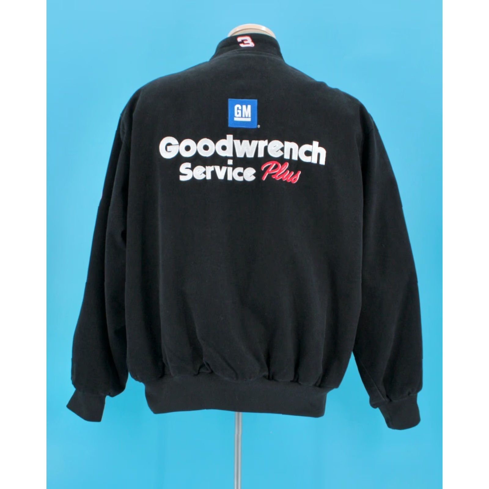 JH Design Mens VTG Black Dale Earnhardt JH Design Racing Jacket #3 Sz XL Nascar Size US XL / EU 56 / 4 - 3 Thumbnail