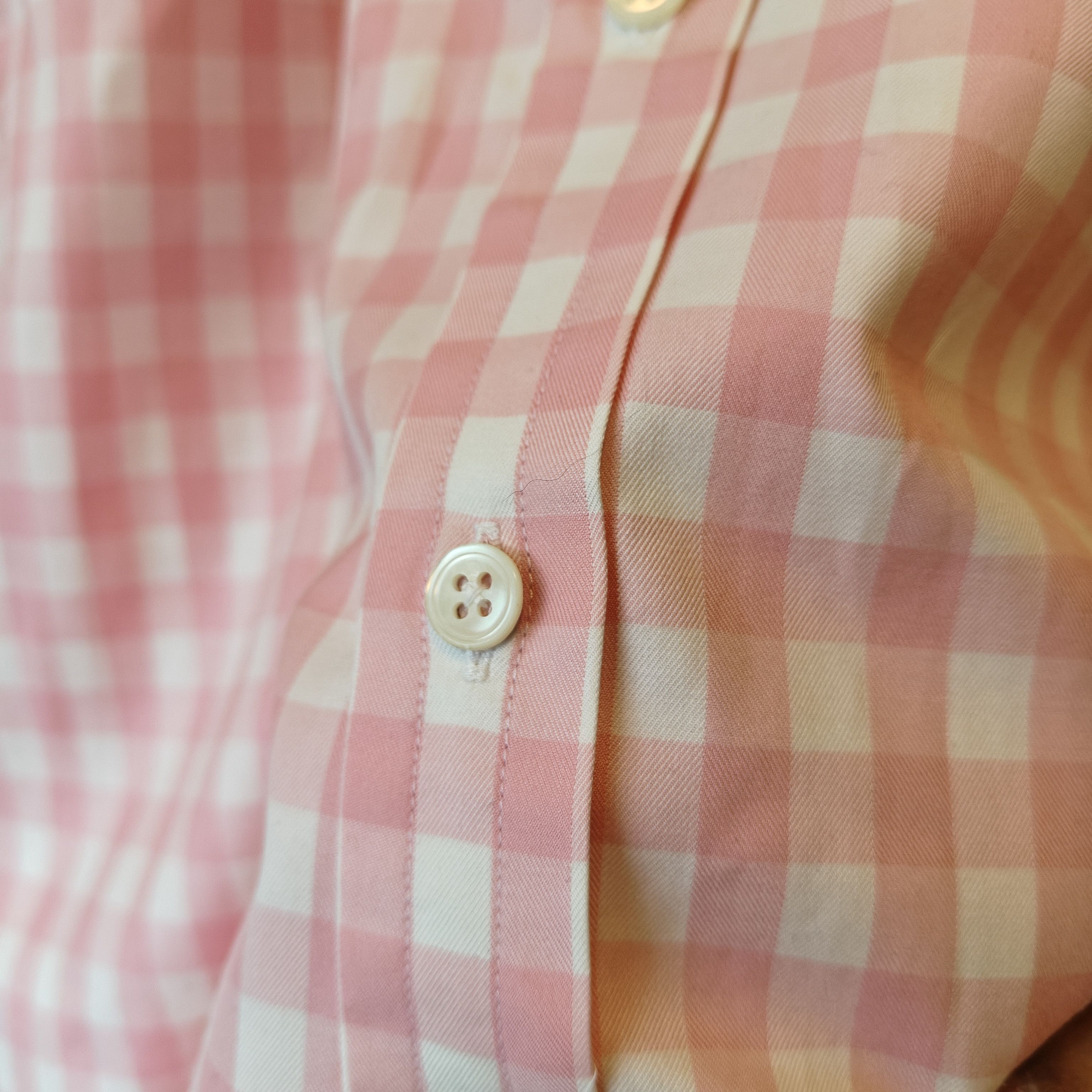 Drake's pink checkered dress shirt 16/41" drakes Size US M / EU 48-50 / 2 - 18 Thumbnail