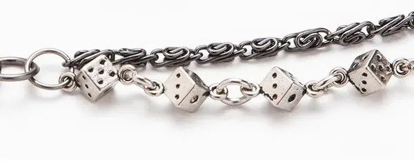 Jewelry Dice Chain Wallet Belt Chain Trousers Pants Size ONE SIZE - 5 Thumbnail