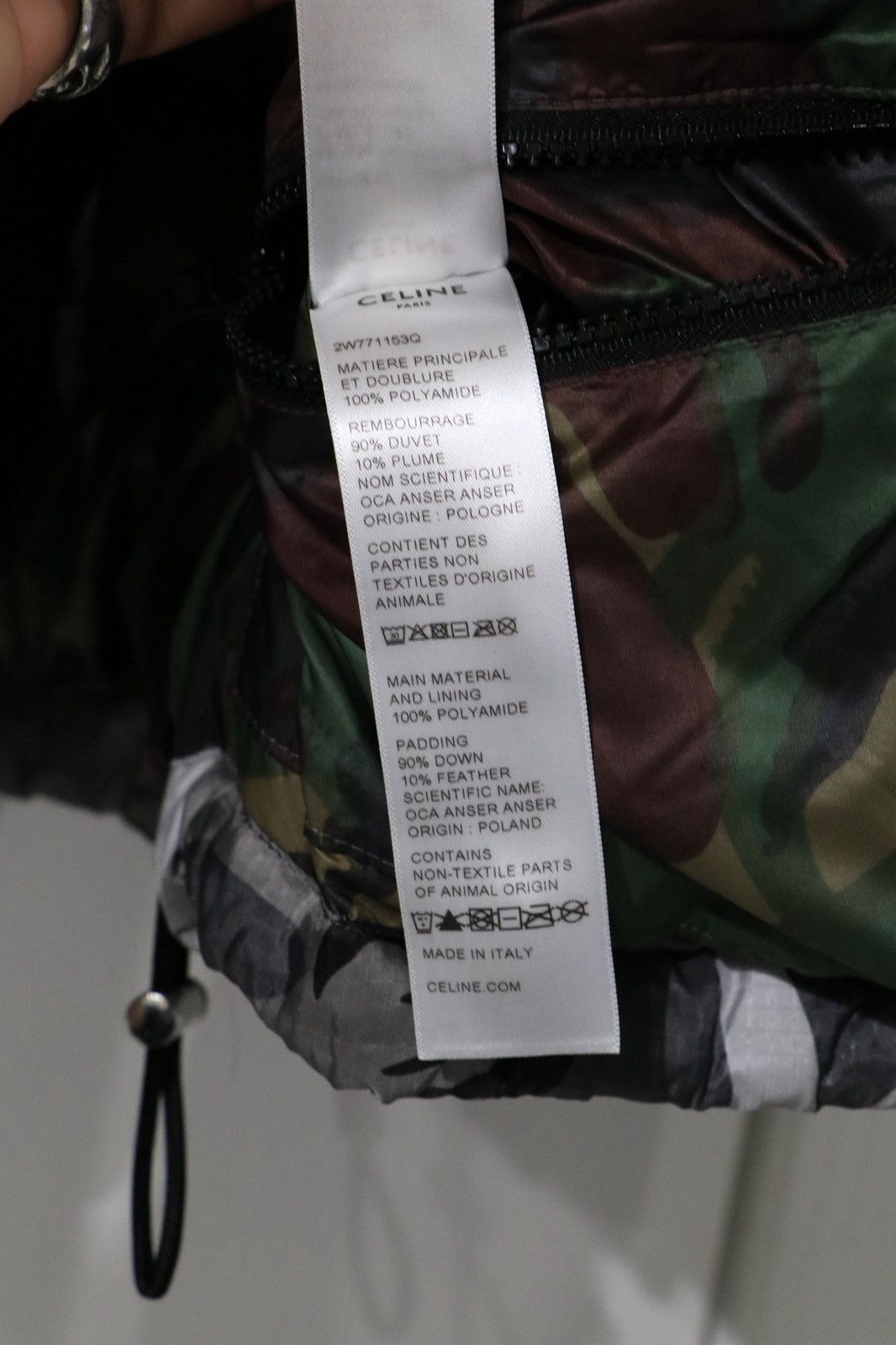 Celine Celine by Hedi Slimane Camouflage Down Puffer Jacket Size 48 Size US M / EU 48-50 / 2 - 9 Thumbnail