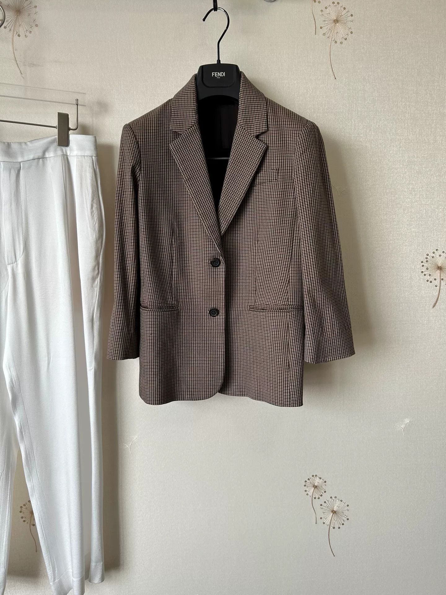 The Row The Row Plaid Wool Blazer Coat Size US S / EU 44-46 / 1 - 1 Thumbnail
