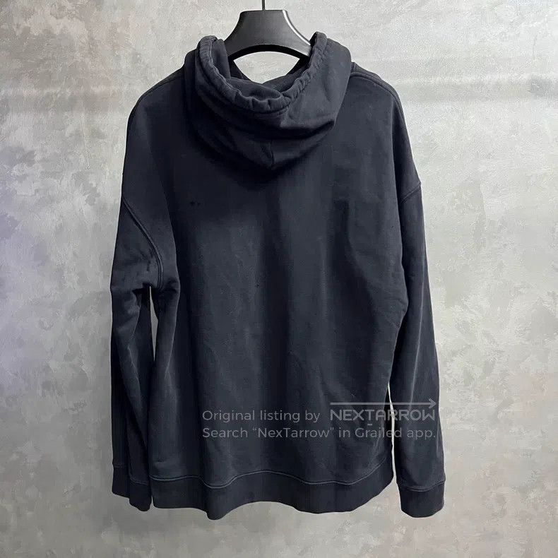 Loewe Loewe Black Leather Patch Hooded Sweatshirt Size US XL / EU 56 / 4 - 5 Thumbnail