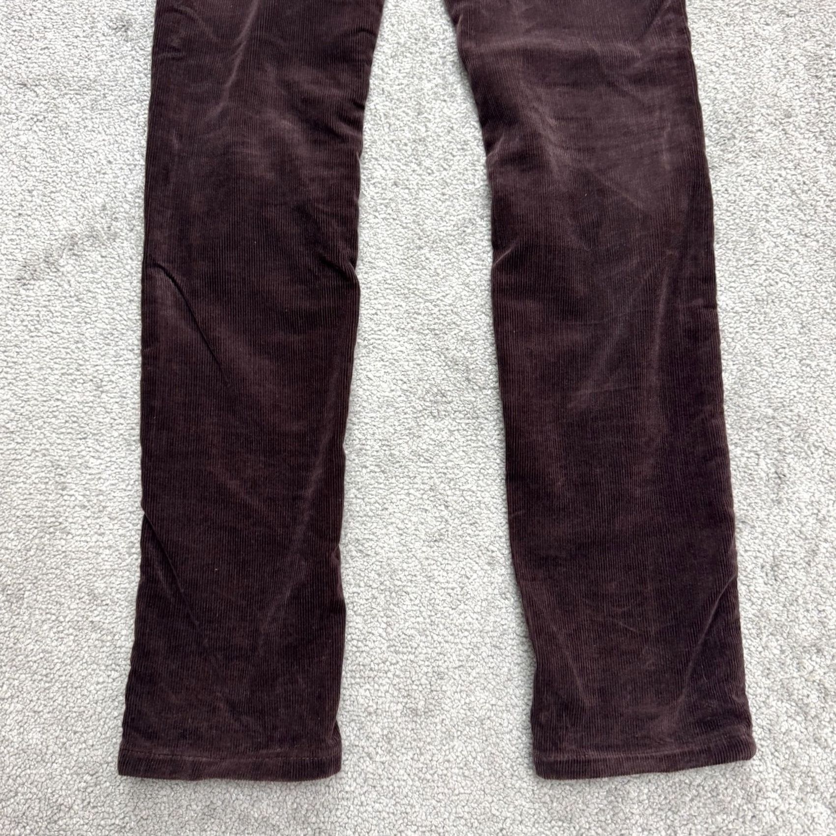 Vintage BLANKNYC Mid Rise Slim Fit Corduroy Pants Womens 28 Dark Brown 5-Pocket Stretch Size 28" / US 6 / IT 42 - 3 Thumbnail
