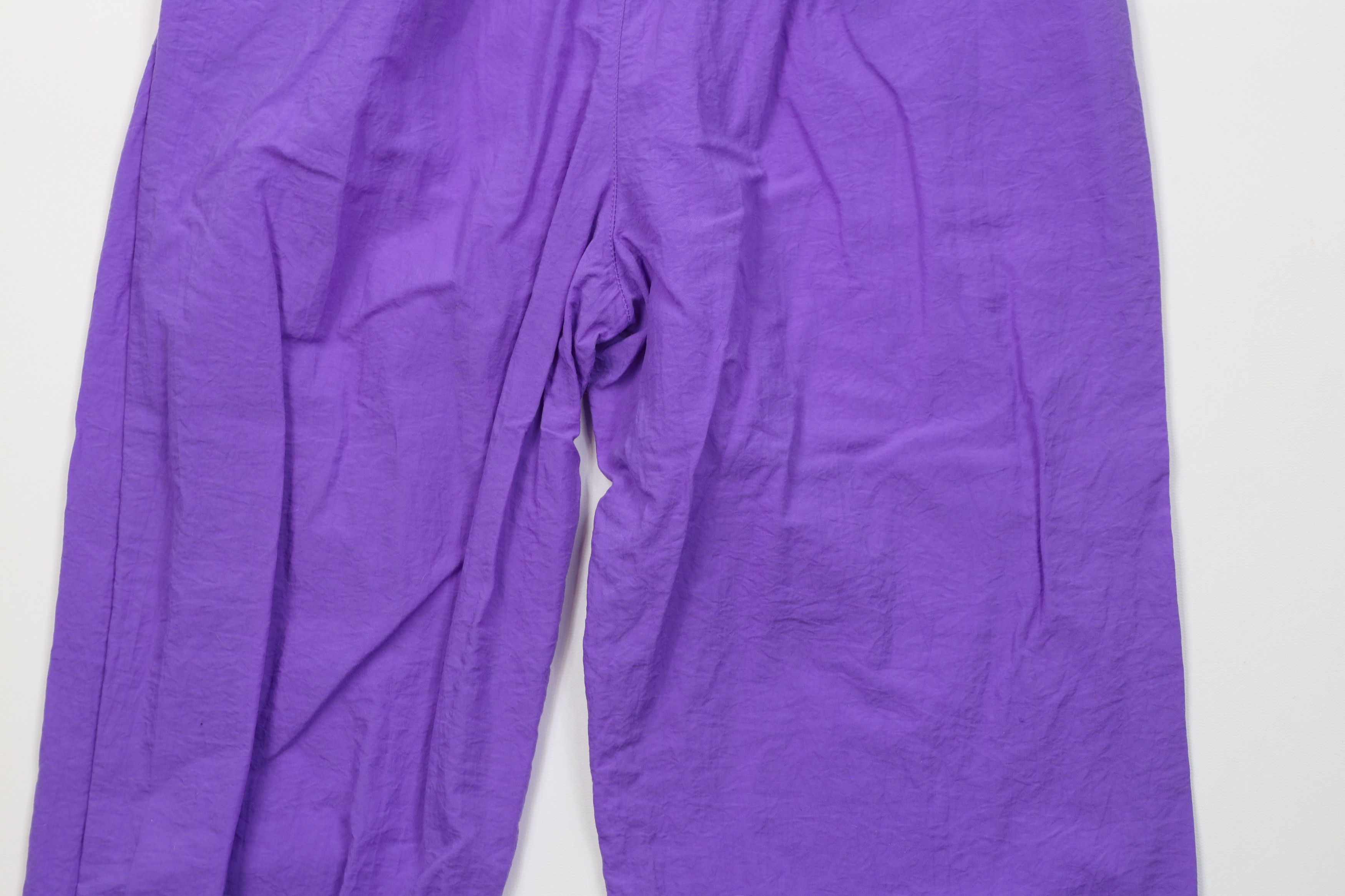 Vintage Vintage 90s Streetwear Windbreaker Joggers Pants Purple Size 26" / US 2 / IT 38 - 11 Thumbnail
