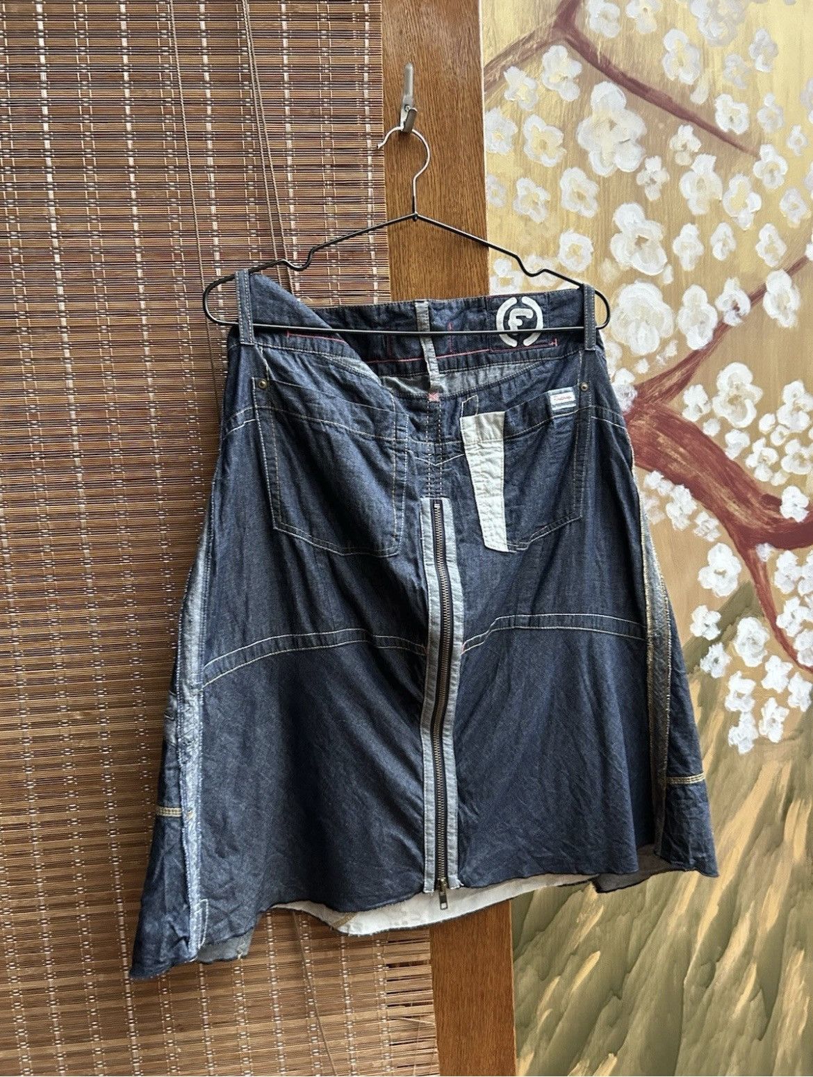 Firetrap Y2K Firetrap Denim Utility Panelled Multi-Zip Skirt Size 30" / US 8 / IT 44 - 2 Thumbnail