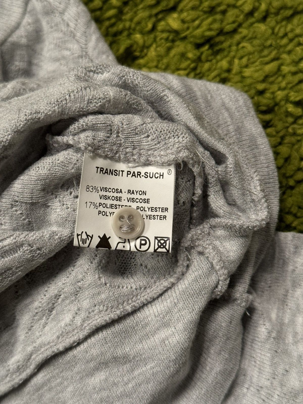 Transit × Transit Uomo Transit par-such avant garde mesh cardigan sweater Size S / US 4 / IT 40 - 5 Thumbnail