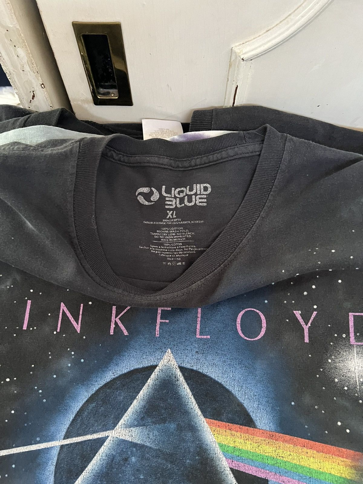 Liquid Blue 2000s Pink Floyd Dark Side of the Moon Tie Dye Band Tee Size US XL / EU 56 / 4 - 5 Thumbnail