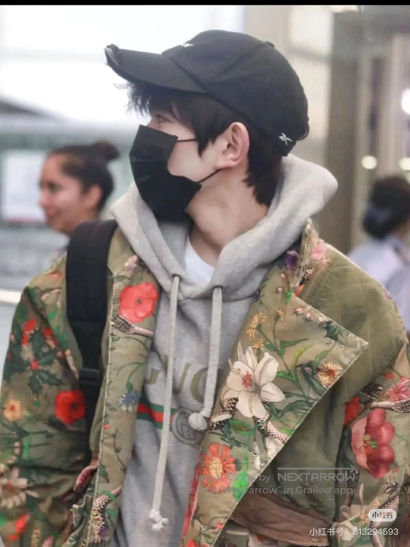 Gucci Gucci Military Green Floral Coat. Size US M / EU 48-50 / 2 - 5 Thumbnail