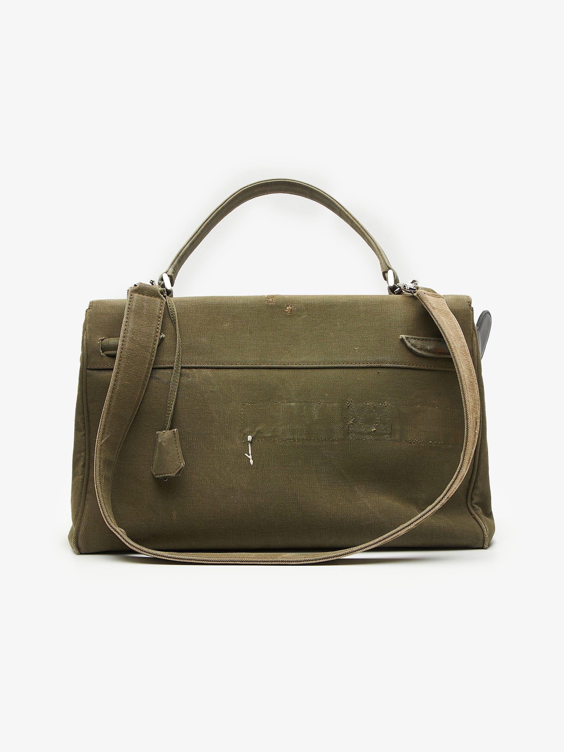 READYMADE Khaki Green Denim Doll Cotton Bag Size ONE SIZE - 2 Thumbnail