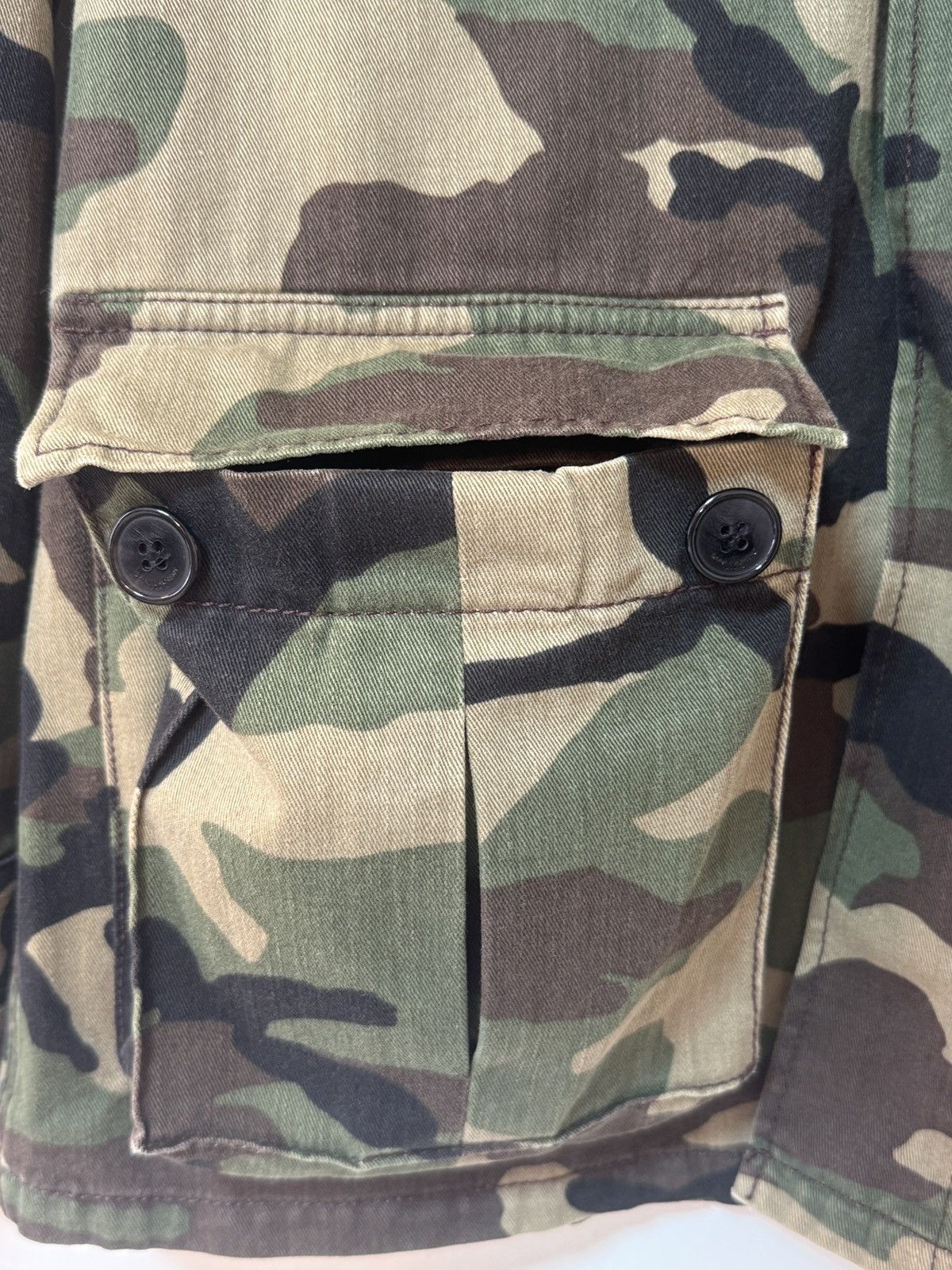 Saint Laurent Paris Saint Laurent Camo Military Jacket SS16 Size US XS / EU 42 / 0 - 7 Thumbnail