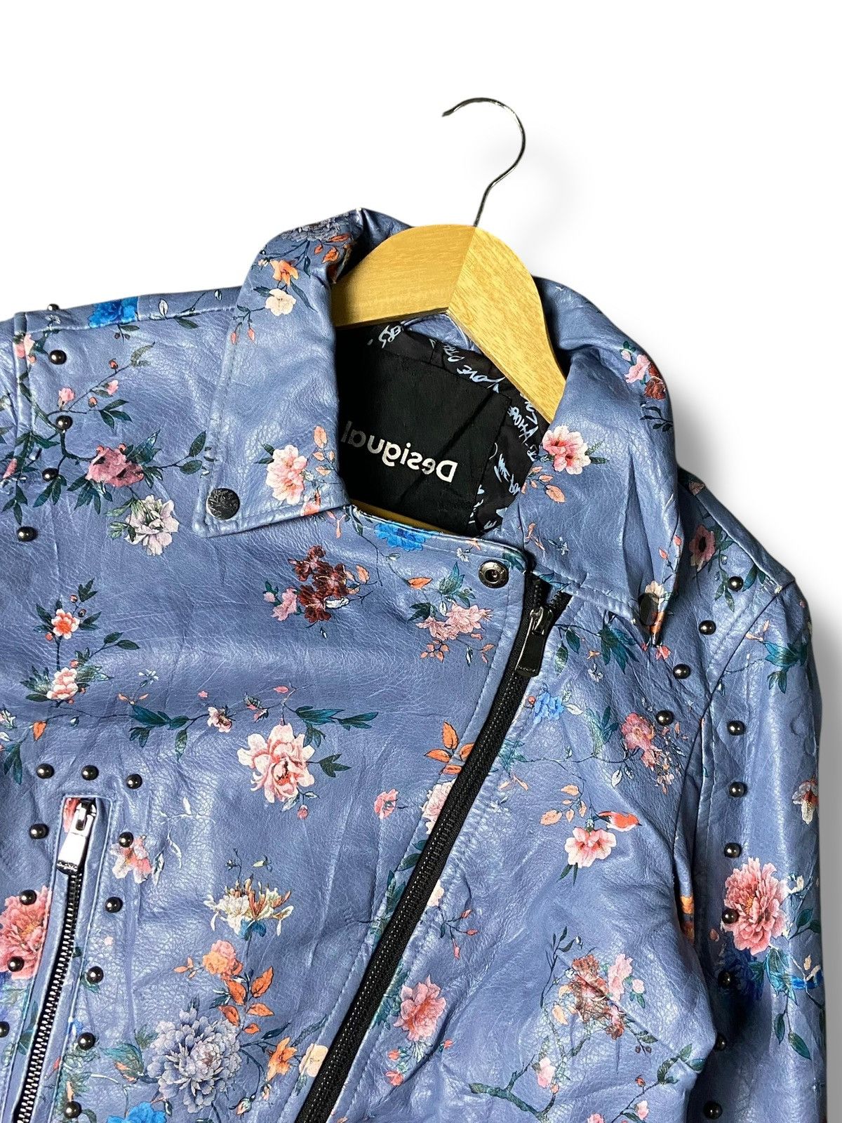 Desigual DESIGUAL Nassau Faux Leather Crop Jacket (144) Size US XXS / EU 40 - 3 Thumbnail