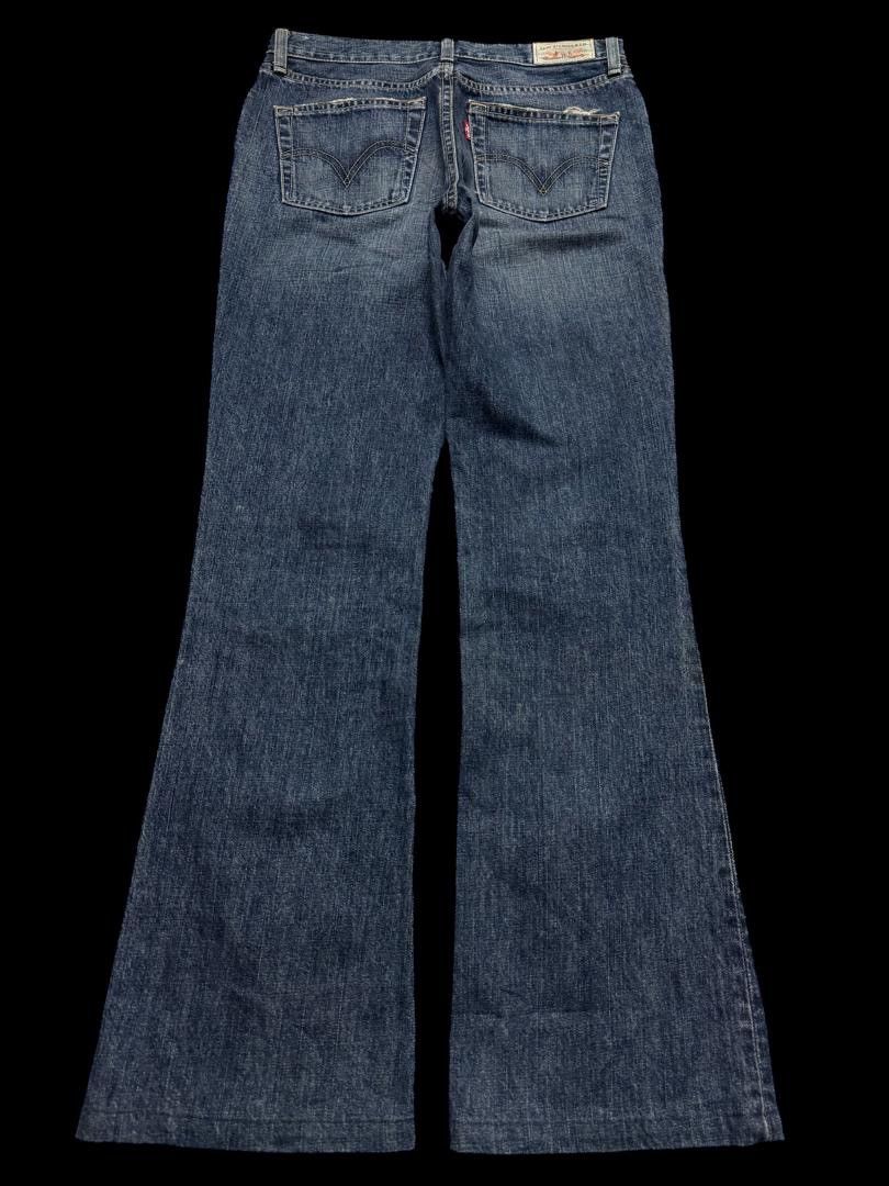 Levi's FLARED 90s Levi’s Bell Bottom Mudwash Distressed Denim Jean Size US 28 / EU 44 - 2 Thumbnail