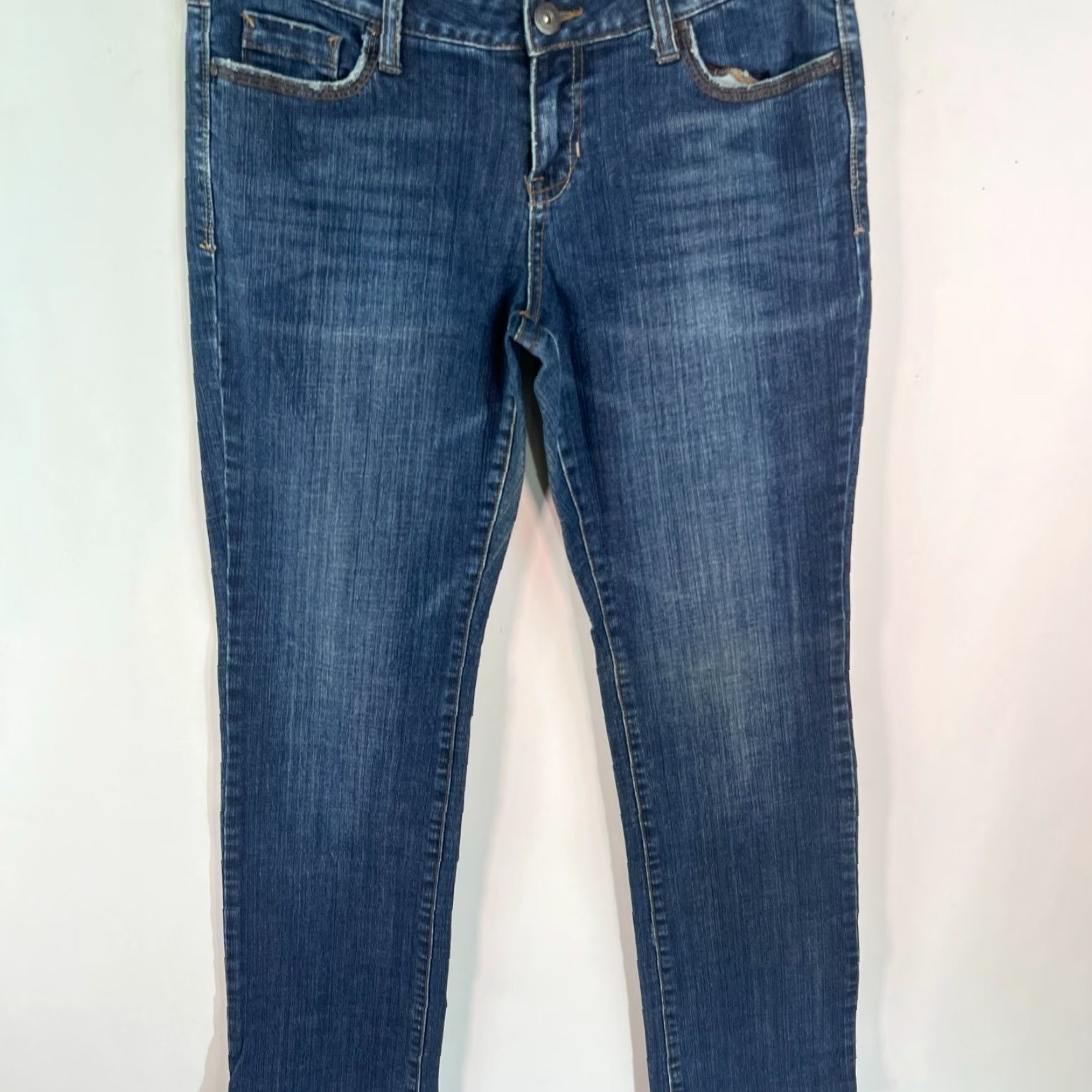 Vintage Aéropostale Skinny Leg Jeans Women 9/10 Regular 32x32 Blue Denim Size 30" / US 8 / IT 44 - 3 Thumbnail