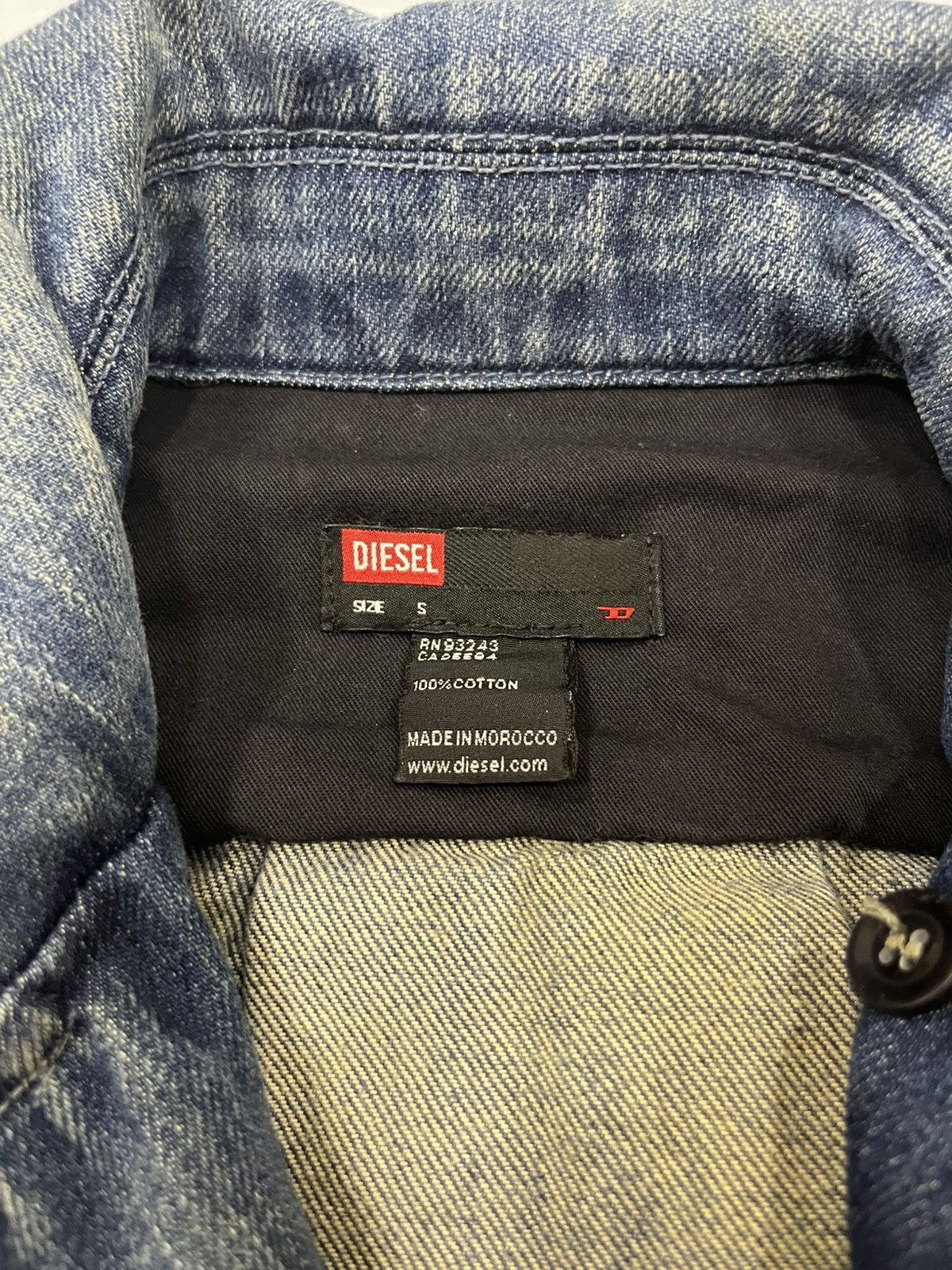Diesel Diesel Iconic Era Double-Breasted Faded Distressed Jacket Size S / US 4 / IT 40 - 5 Thumbnail