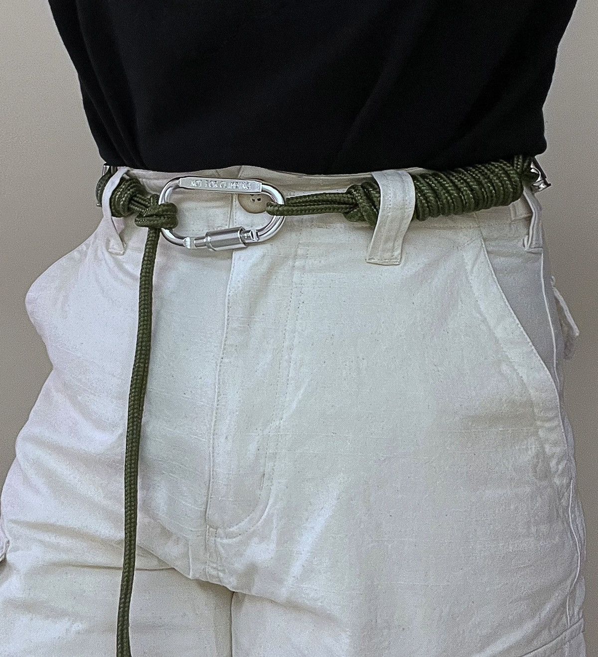 Other High street retro y2k luxury carabiner clip rope belt Size ONE SIZE - 2 Thumbnail