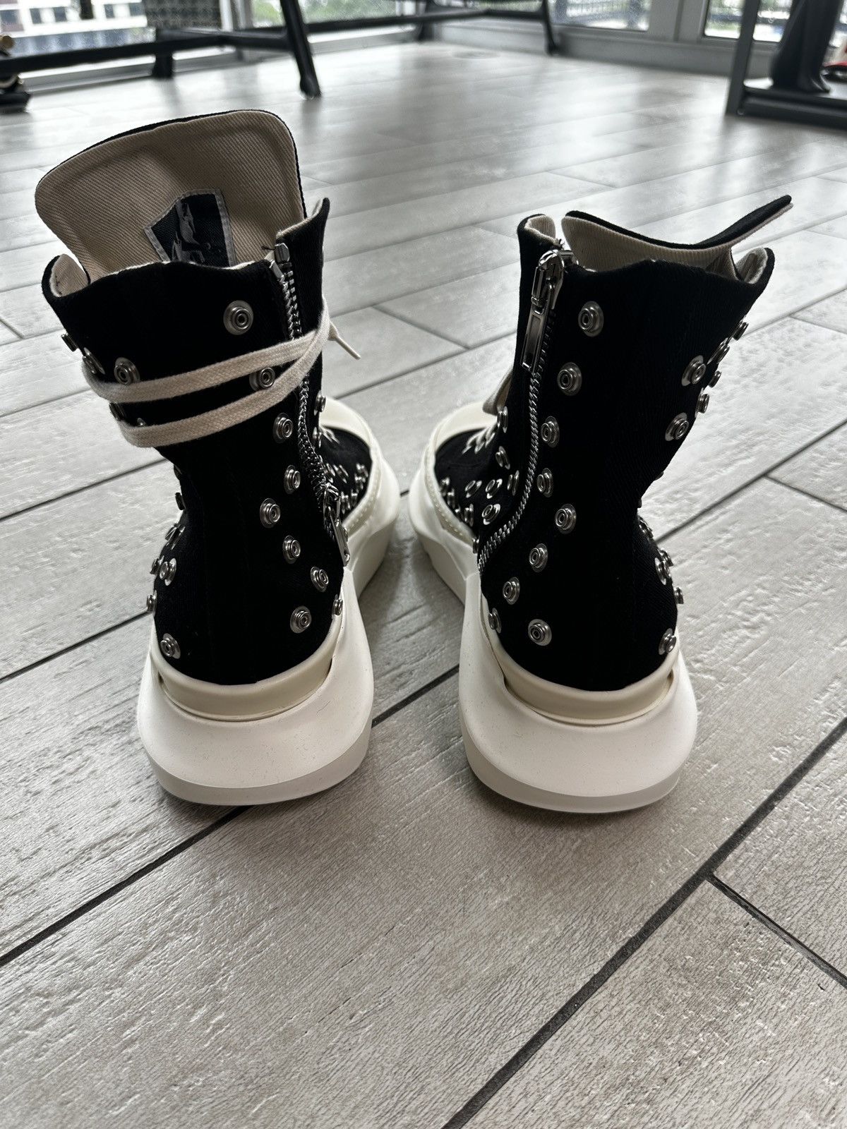 Rick Owens DRKSHDW Abstract Sneaks - Black/Milk