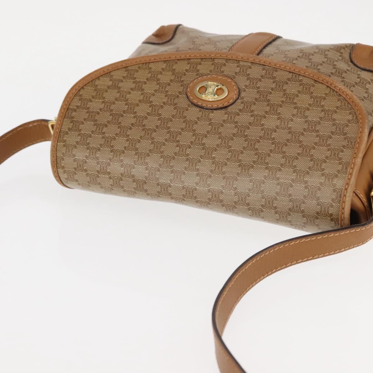 Celine CELINE Macadam Canvas Shoulder Bag Pvc Beige Gold Size ONE SIZE - 7 Thumbnail