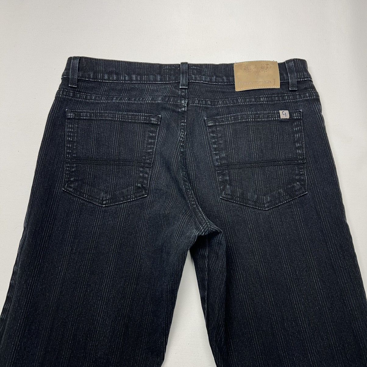 Vintage Christopher J Jeans Black Denim Y2K Grunge Baggy Faded Wide Size US 34 / EU 50 - 11 Thumbnail