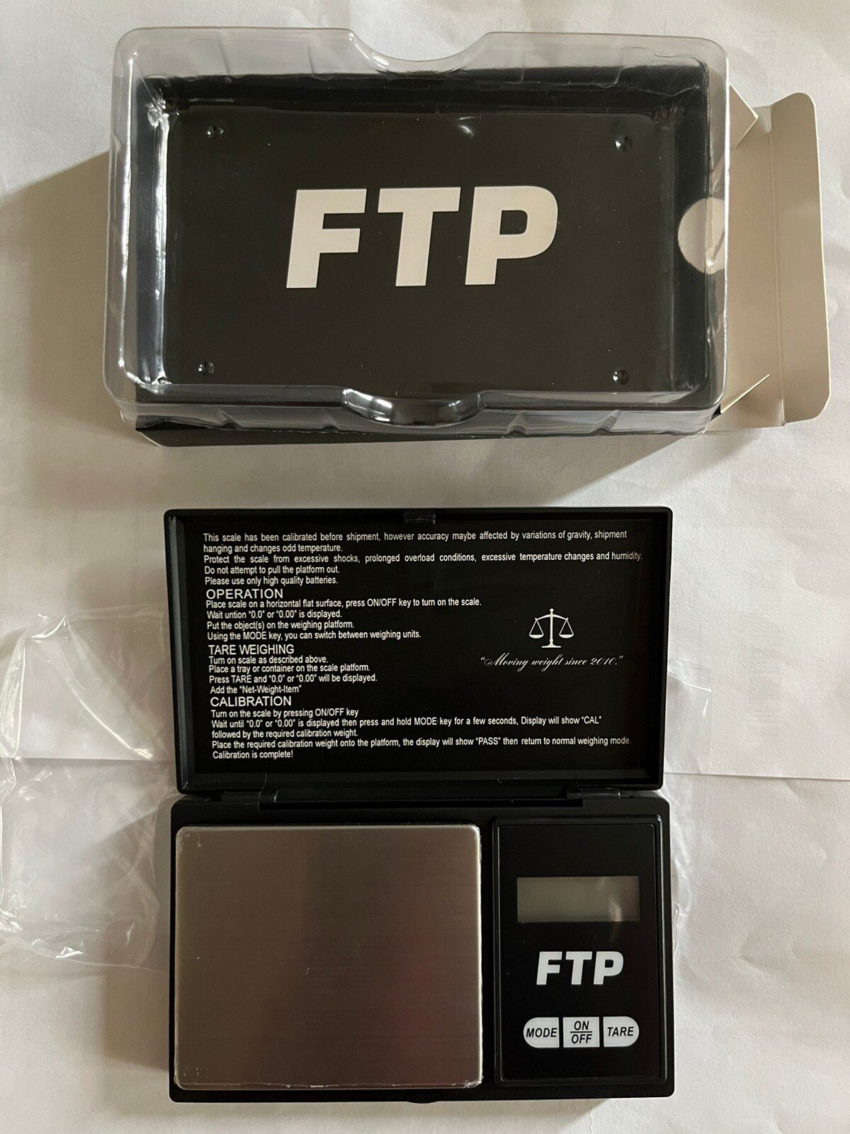 Pre-owned Fuck The Population Ftp Digital Scale New In Black