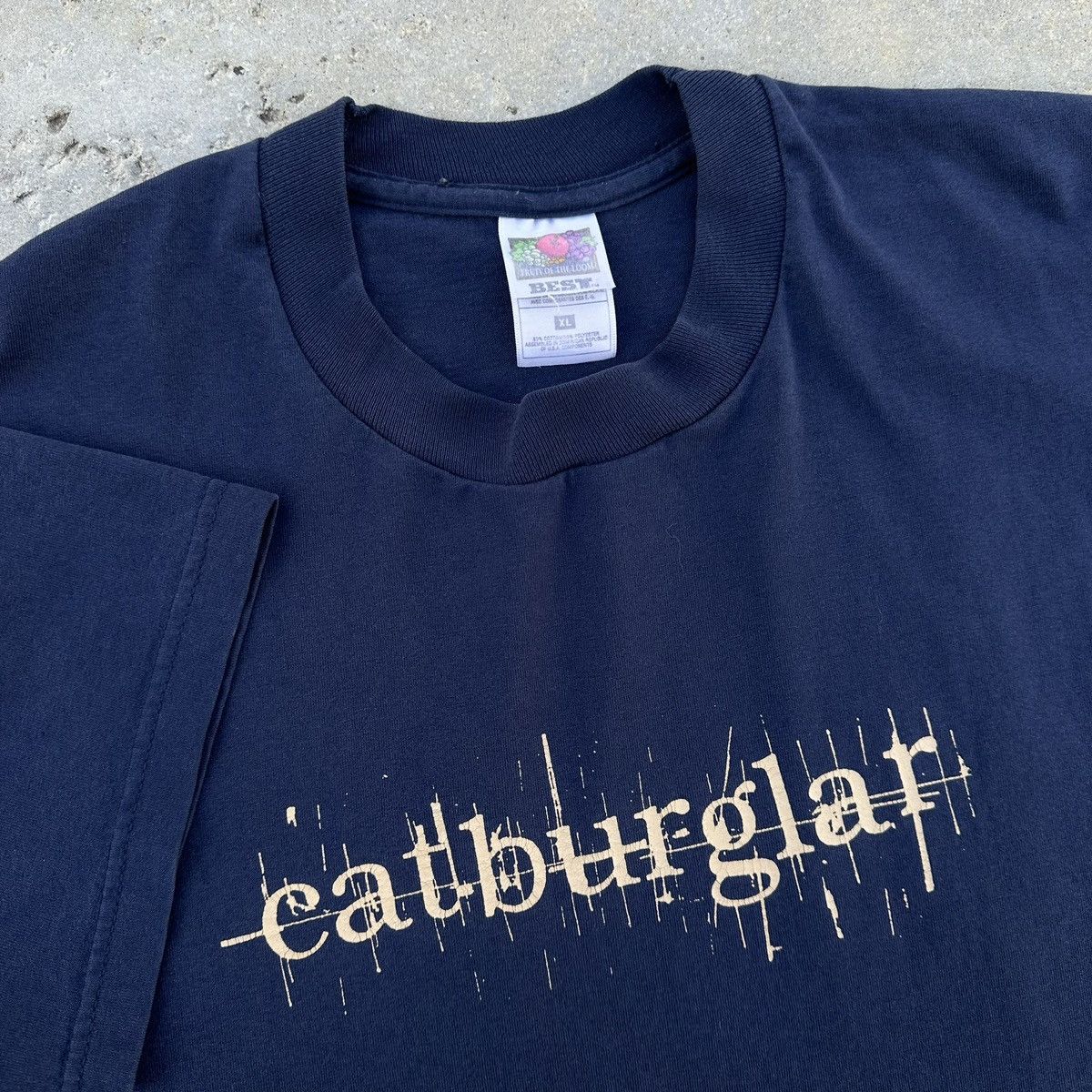 Fruit Of The Loom VTG 2000’s RadioHead Lyrics CatBurglar Graphic Band Shirt Size US XL / EU 56 / 4 - 3 Thumbnail