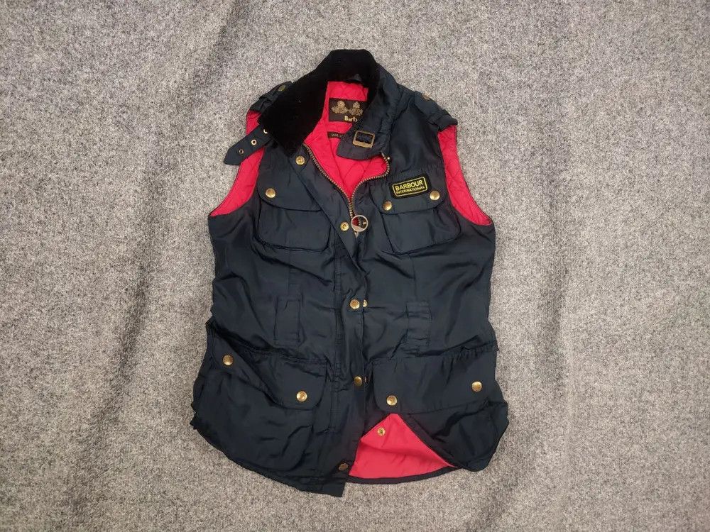 Barbour Barbour International Gold Navy Rainbow Vest Jacket Size M / US 6-8 / IT 42-44 - 1 Thumbnail