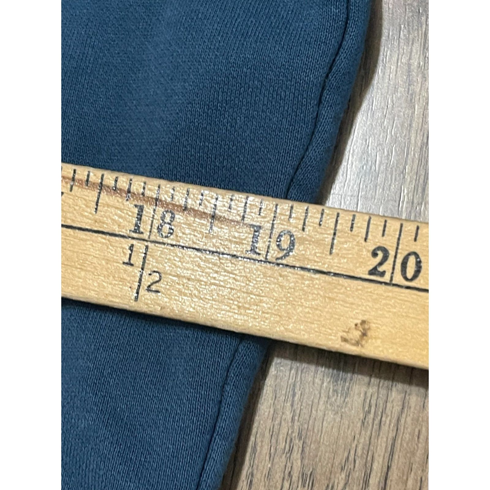 Logo 7 Unknown Hoodie Women's Large Blue Drawstring Logo Hoodie Pullover Casual Regular Fall Spring Summer Modern Size L / US 10 / IT 46 - 2 Thumbnail