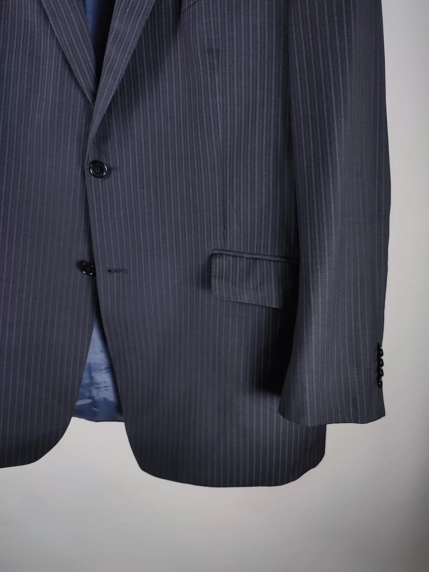Balmain Vintage Balmain Homme Stripe Long Blazer Size 48L - 8 Thumbnail