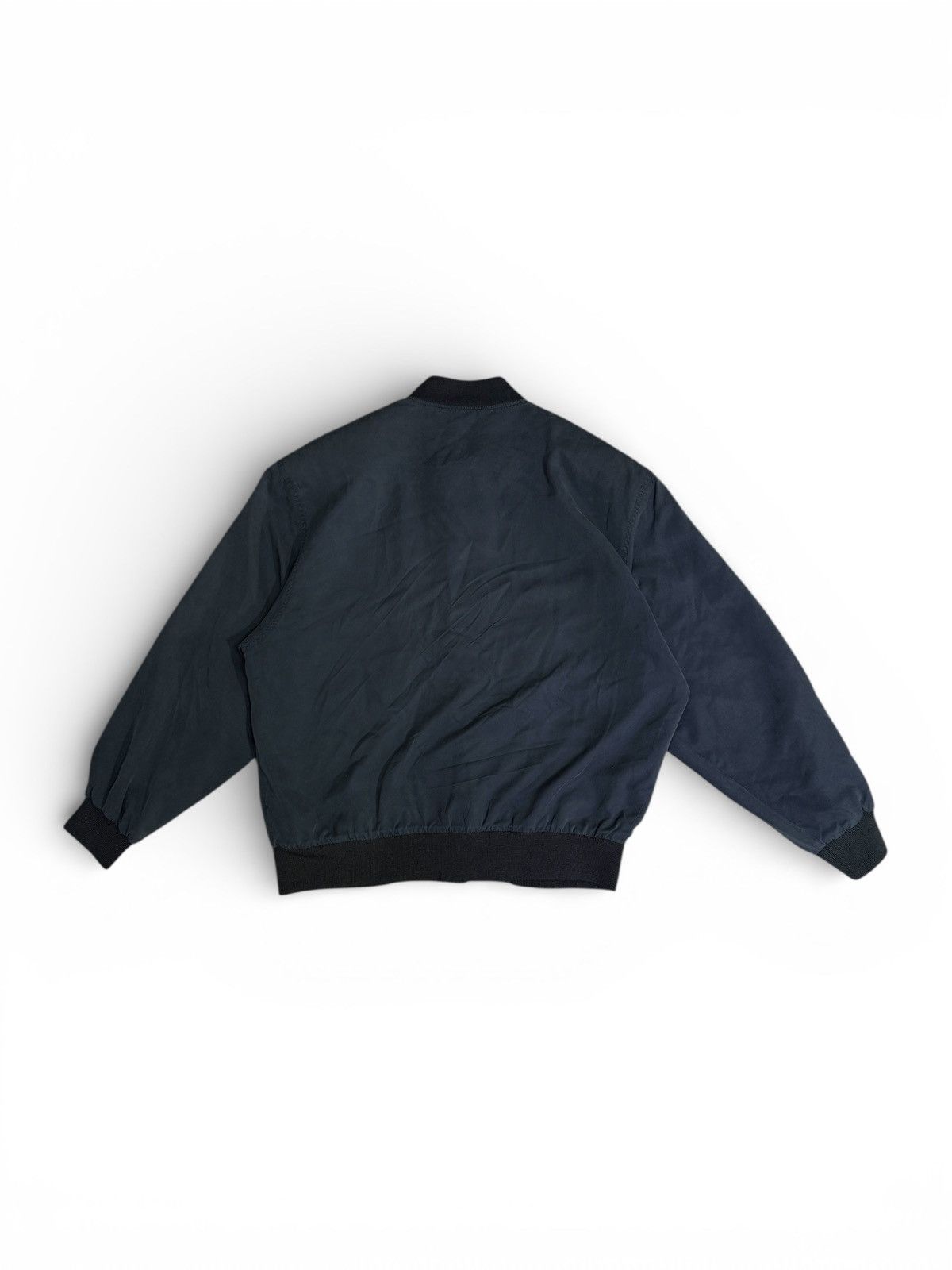 Yves Saint Laurent 👑 Yves Saint Laurent YSL Navy Bomber Jacket Size US L / EU 52-54 / 3 - 2 Thumbnail
