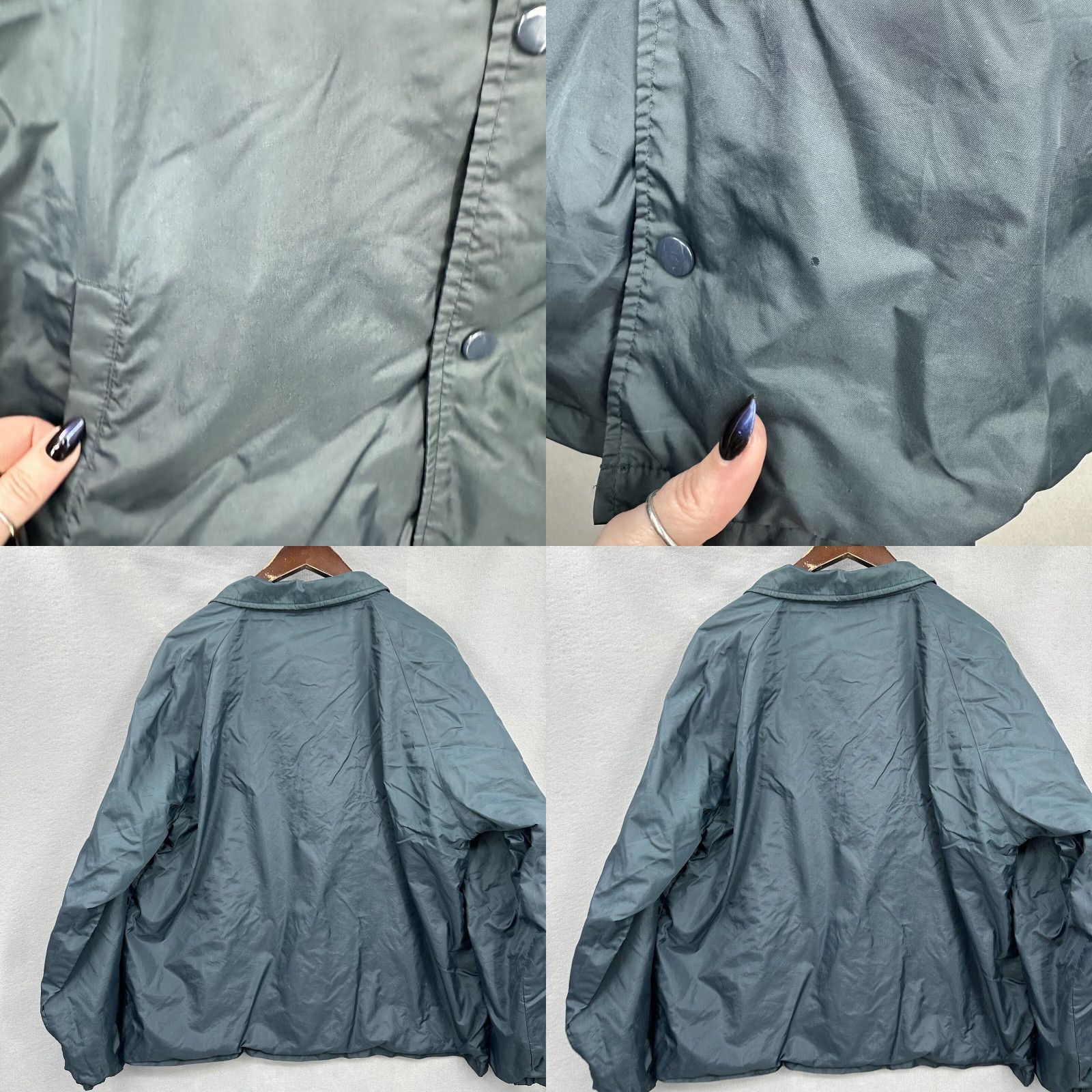 Vintage VINTAGE Navy Submarine Windbreaker Jacket Mens XL Navy, Submarine, Military, Italy 2000 USS SSBN 599 PatricK Henry US Navy Auburn Windbreaker Jacket Size US XL / EU 56 / 4 - 8 Thumbnail