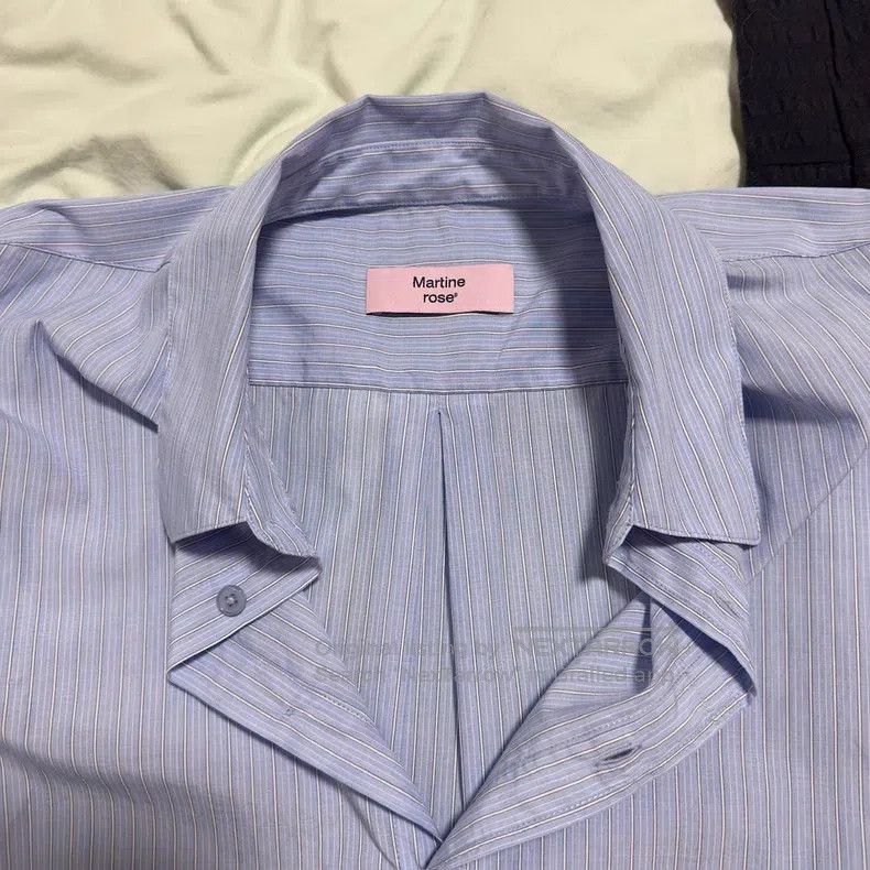 Martine Rose Martine Rose Blue striped shirt Size US S / EU 44-46 / 1 - 5 Thumbnail