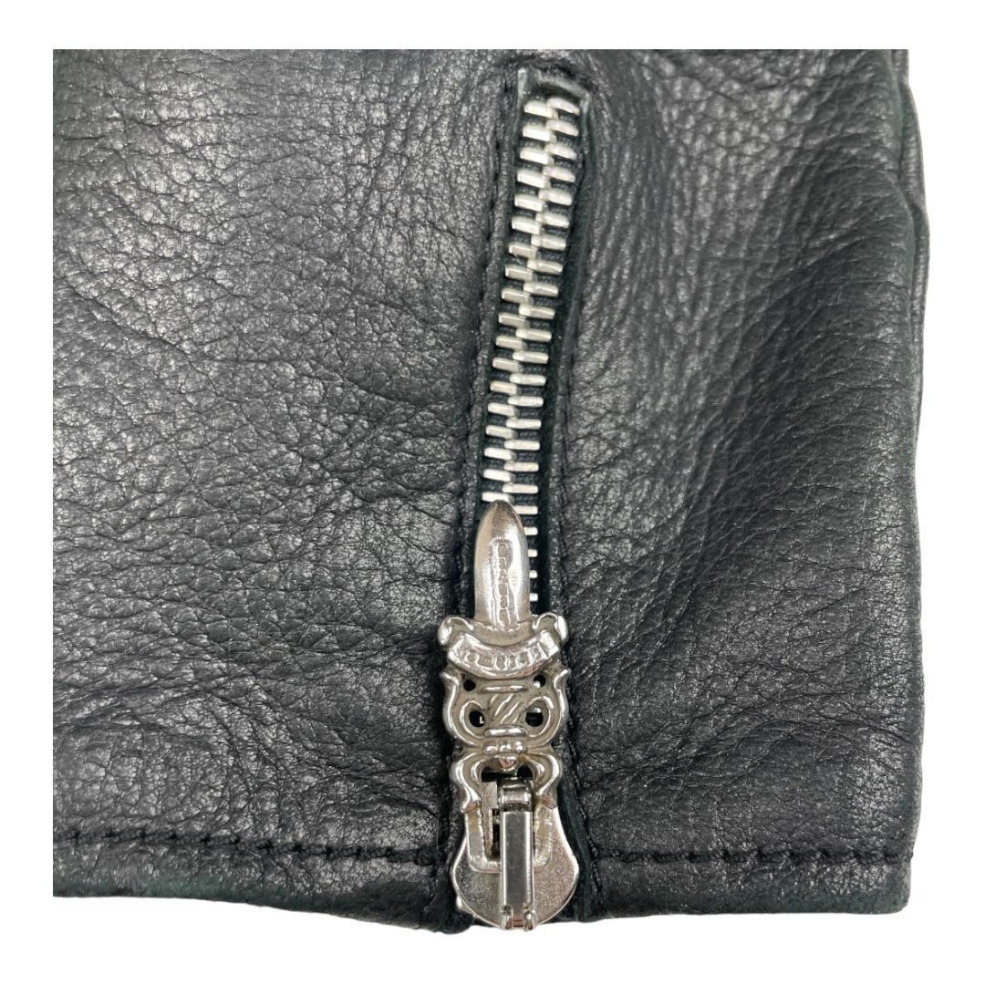 Chrome Hearts Chrome Hearts Dagger Zip Up Cashmere Leather Gloves Size ONE SIZE - 3 Thumbnail