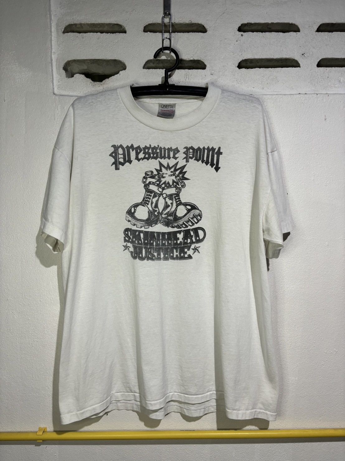 Band Tees Vintage Pressure Point Skinhead Band Size US XL / EU 56 / 4 - 1 Thumbnail