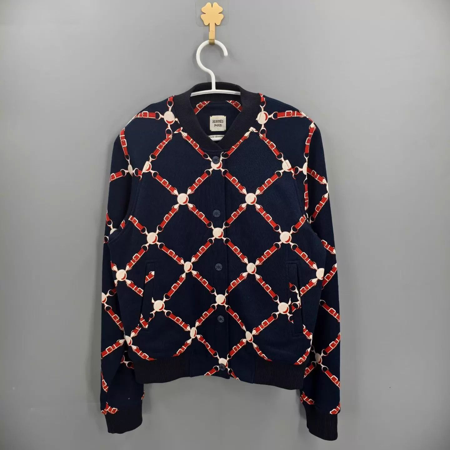 Hermes Hermes Classic Chain Print Jacket 36 99 Size XS / US 0-2 / IT 36-38 - 1 Thumbnail