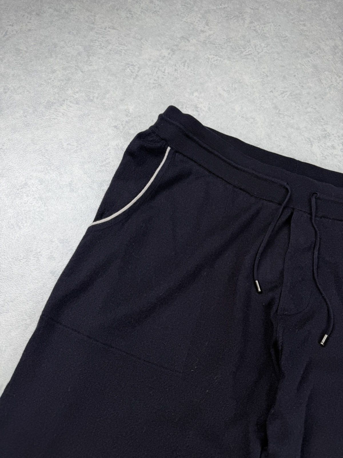 Loro Piana Loro Piana Cashmere Cotton Sweatpants Navy Size 3XL Size US 38 / EU 54 - 8 Thumbnail