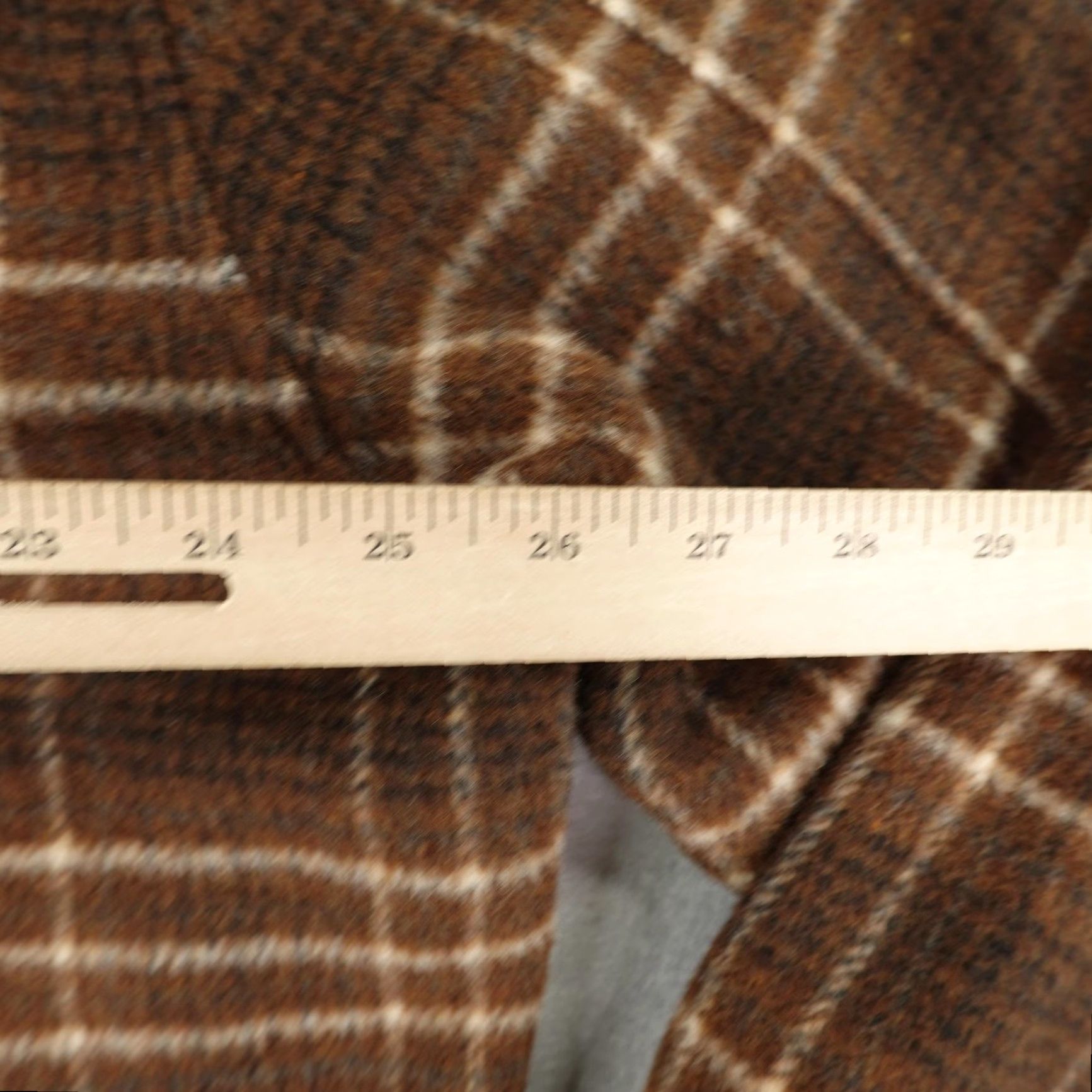 Allsaints AllSaints Shirt Mens Large Brown Plaid Fleece Nikko Long Sleeve Heavy Shacket Size US L / EU 52-54 / 3 - 7 Thumbnail