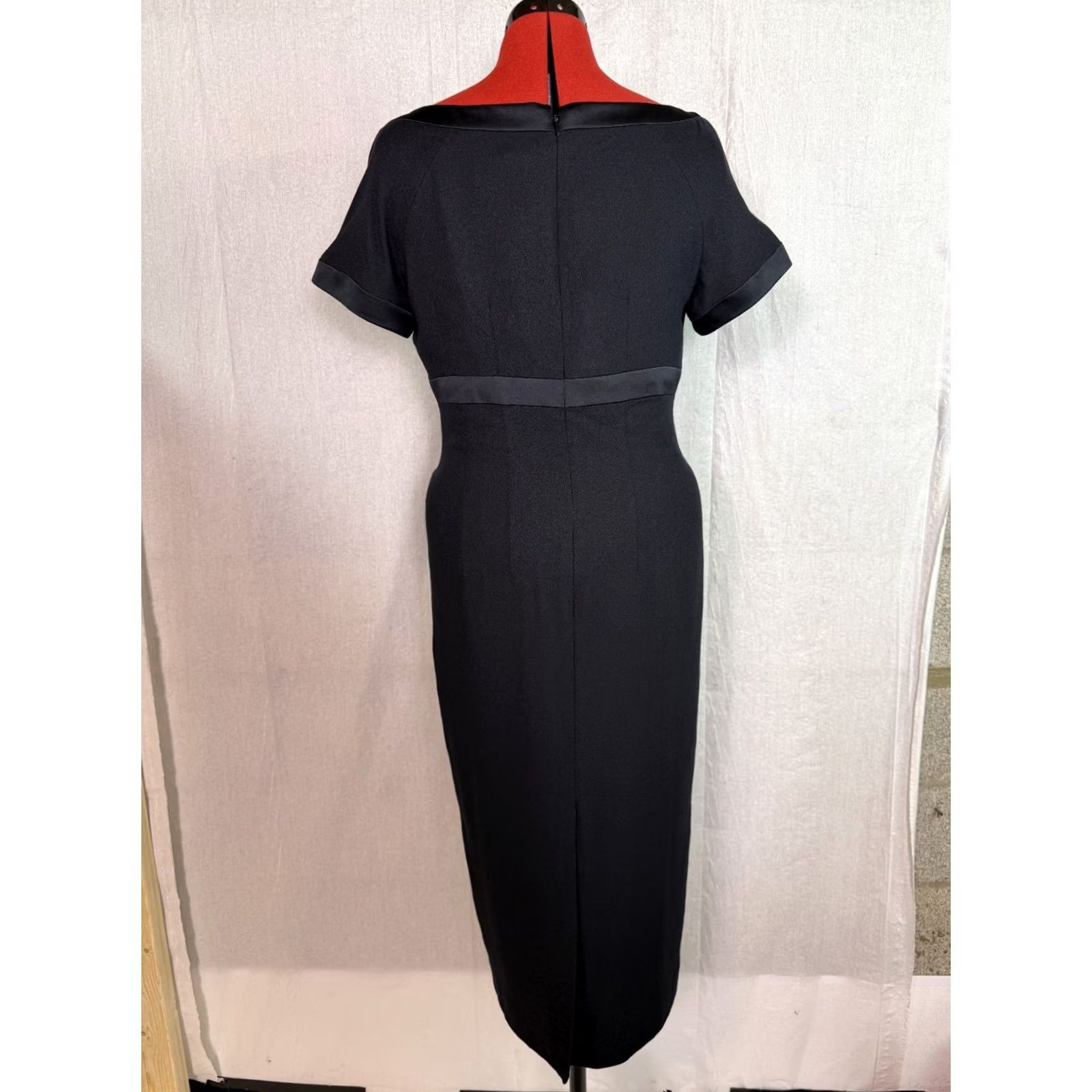 Liz Claiborne Liz Claiborne Dress Womens Black Size 12 Petite Vintage 90s Maxi Zip Up D229 Size XL / US 12-14 / IT 48-50 - 4 Thumbnail