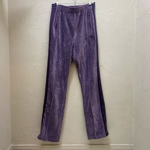 Needles Sweat Pants Velour Track Side Tape Purple Size US 26 / EU 42 - 1 Thumbnail
