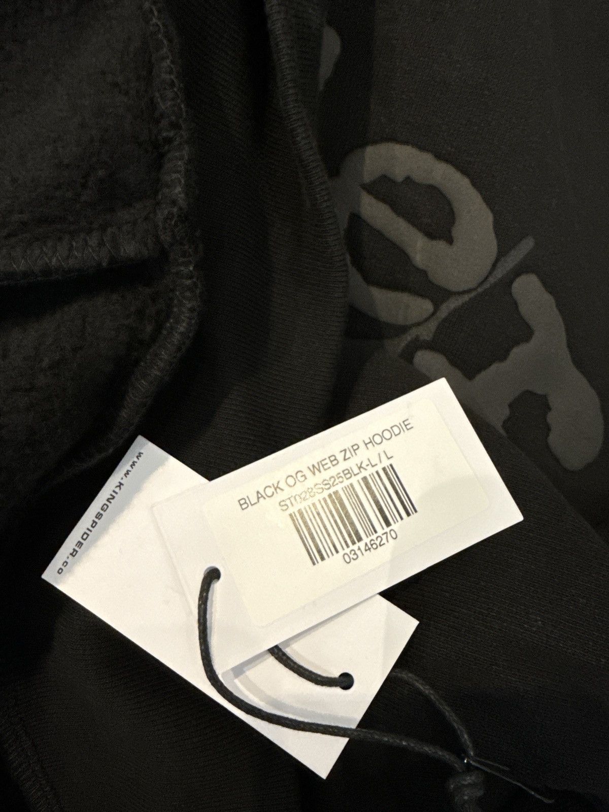 Sp5der Spider OG Web Phantom Zip Up Hoodie Size US L / EU 52-54 / 3 - 7 Thumbnail