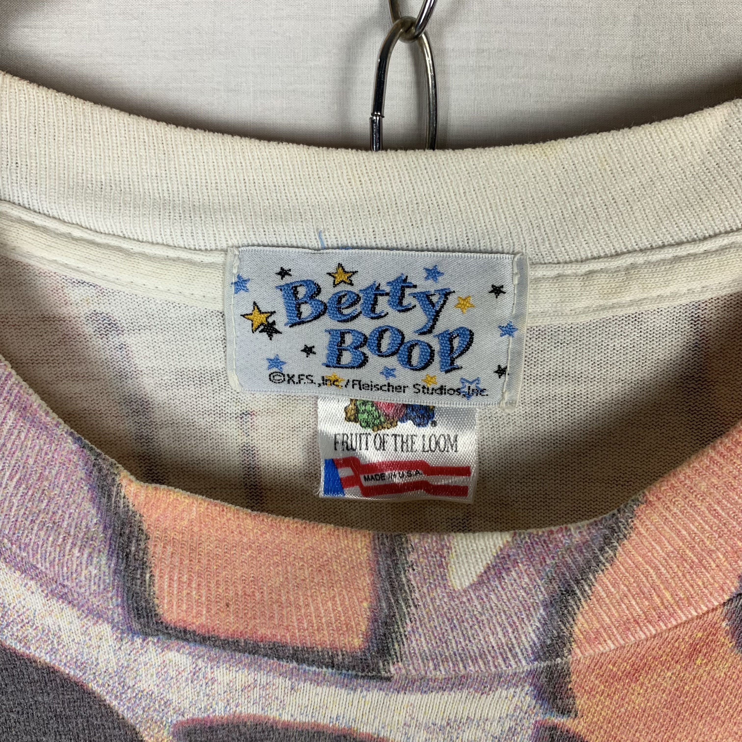 Vintage Vintage Betty Boop Over Print AOP Tshirt Size US M / EU 48-50 / 2 - 7 Thumbnail