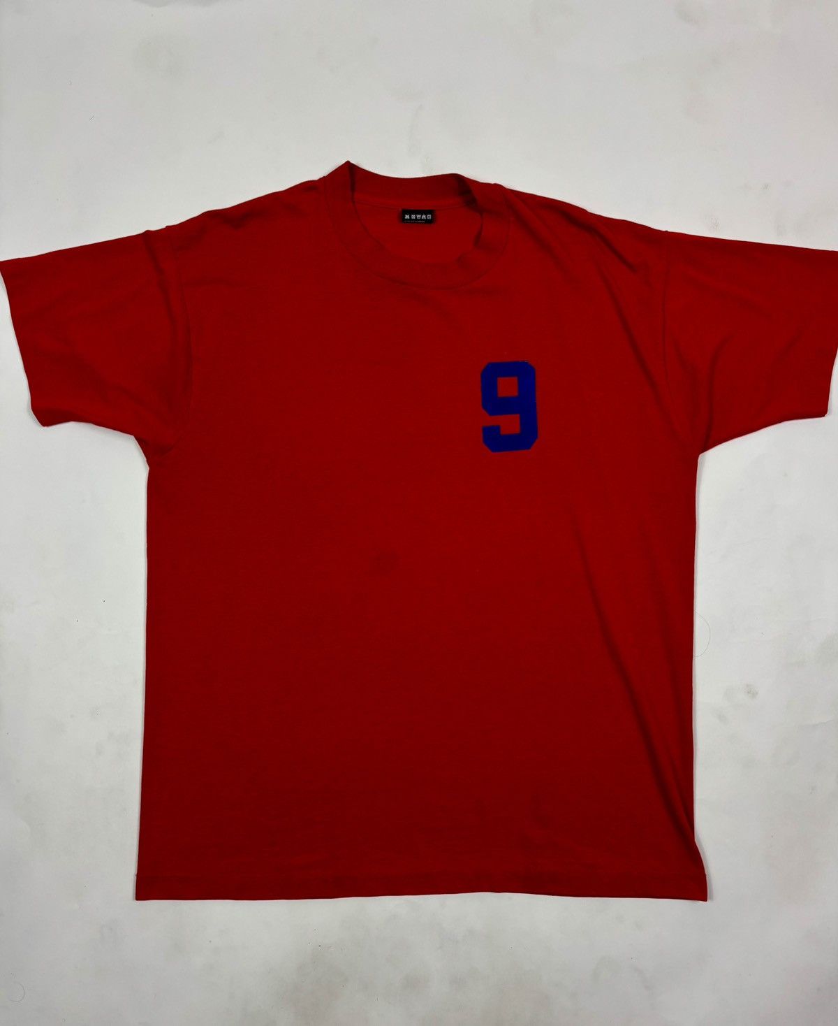 Unsound Rags × Vintage 1990s “Number Nine” Red Screen Stars Sports Graphic Tee Size US XL / EU 56 / 4 - 2 Thumbnail