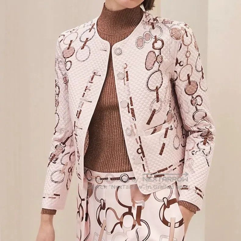 Hermes Hermes chain print single-breasted jacket Size S / US 4 / IT 40 - 6 Thumbnail