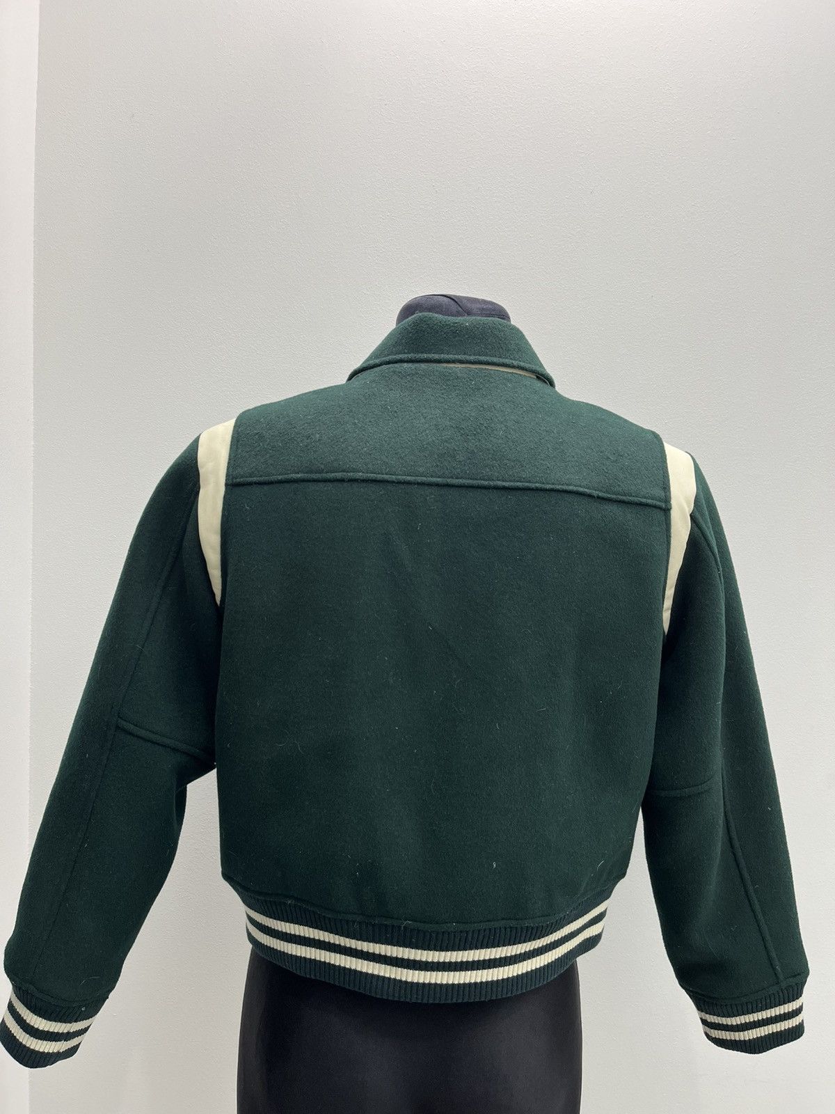 Marithe + Francois Girbaud Marithe + Francois Girbaud Wool Leather Varisty Jacket Size US S / EU 44-46 / 1 - 2 Thumbnail