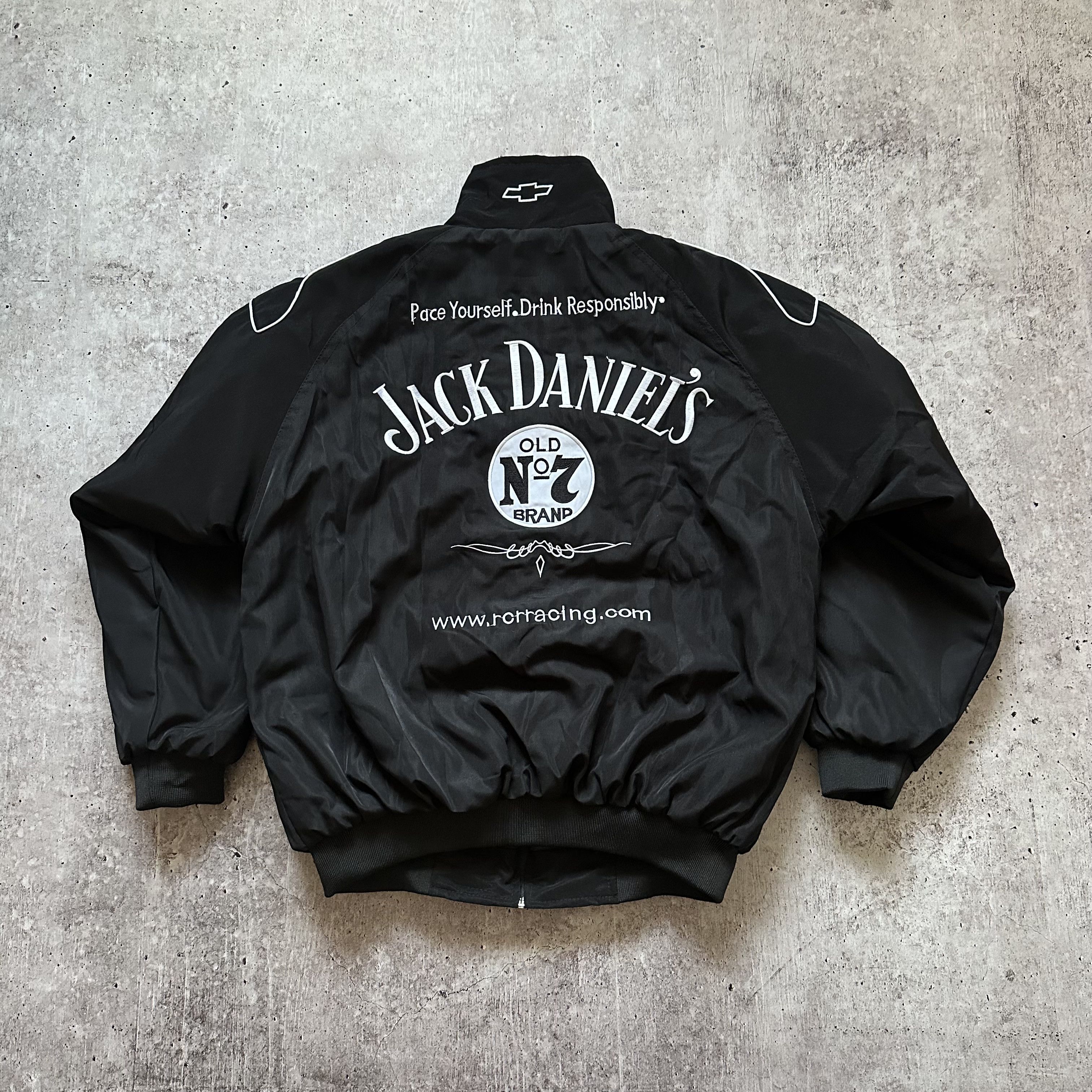 NASCAR × Vintage Jack Daniels Vintage Nascar Chevrolet Racing Nylon Jacket Size US M / EU 48-50 / 2 - 7 Thumbnail