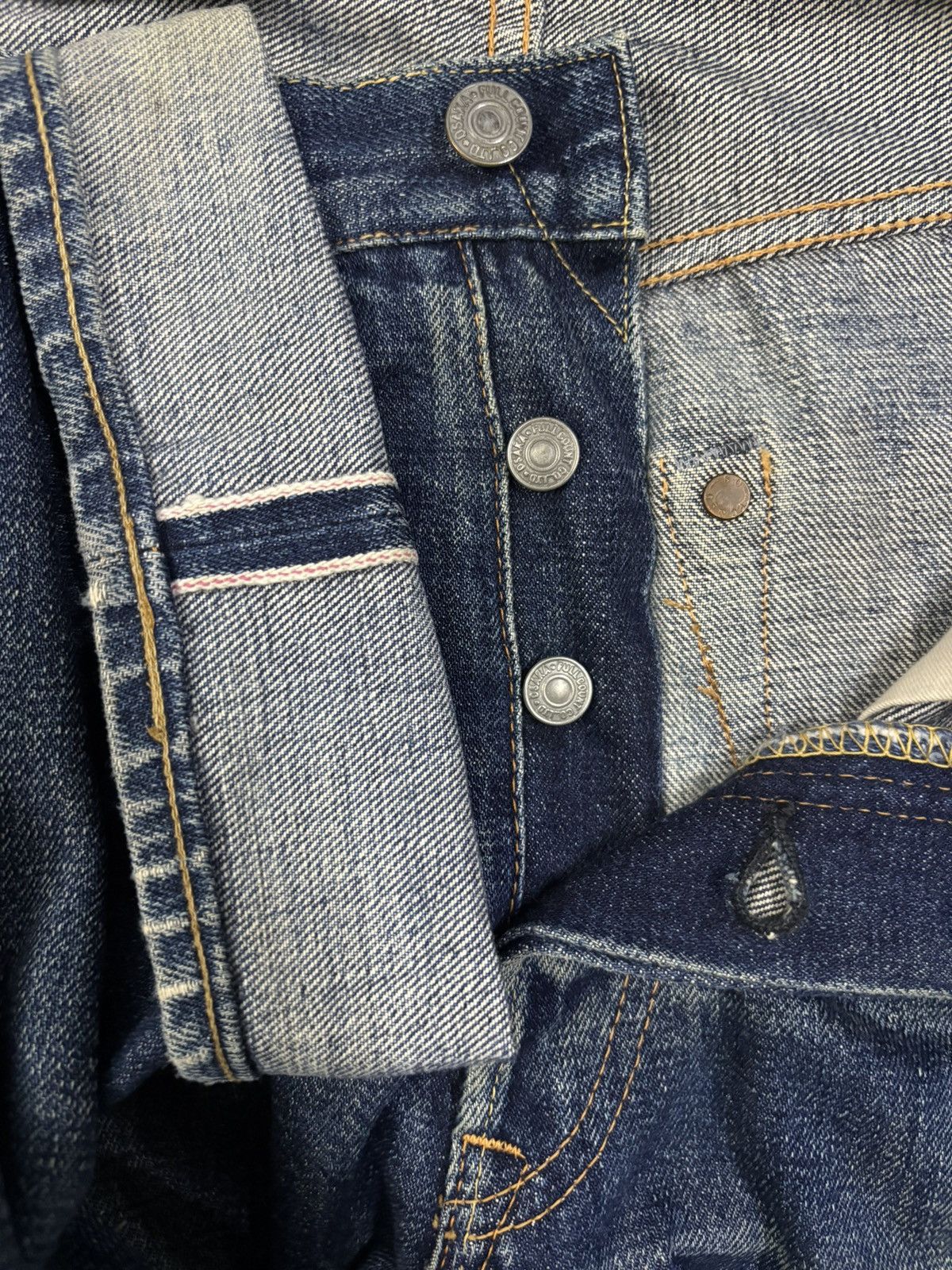 Full Count & Co. Vintage FullCount & Co 1101 Selvedge Distressed Grunge Jeans Size US 30 / EU 46 - 5 Thumbnail