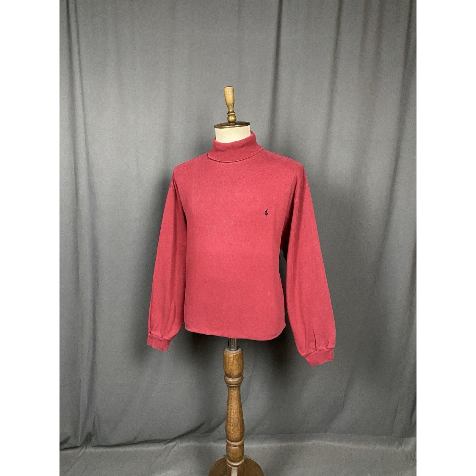 Ralph Lauren Polo by Ralph Lauren Vintage Men's Dark Red Turtleneck Sweat Size US XXL / EU 58 / 5 - 4 Thumbnail