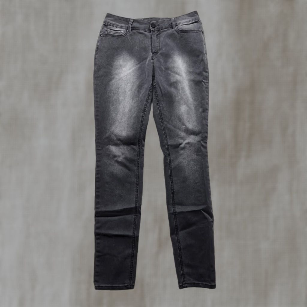 Denime EST. 1946 DENIM Gray Jeans Adult Women’s 32 Denim Straight 5-Pocket Stretch Regular Size 24" / US 00 / IT 34 - 1 Thumbnail
