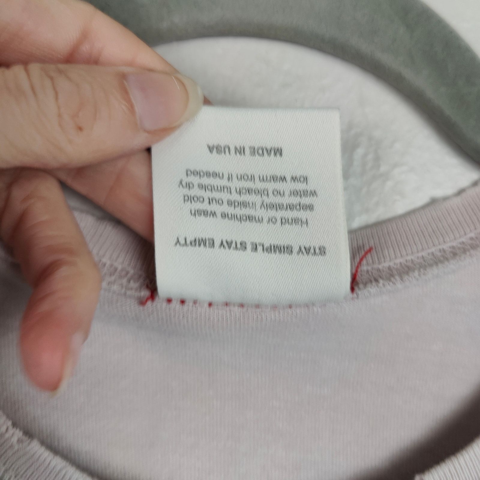 MOOJIMOOJIUS MoojiMooji Aged Boxy T-Shirt Size Small Off-White Pale Pink Size US S / EU 44-46 / 1 - 7 Thumbnail