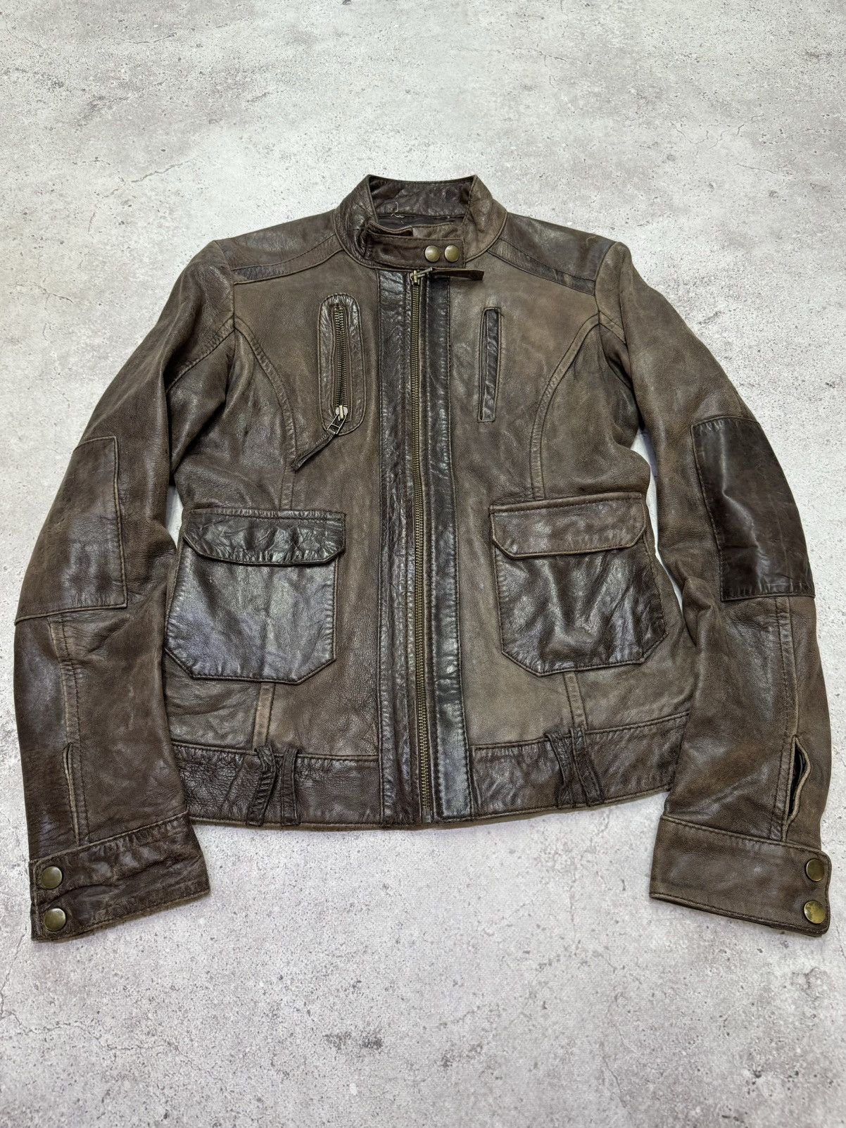 Yohji Yamamoto Vintage Faded Soft Leather Style Jacket Size US M / EU 48-50 / 2 - 2 Thumbnail