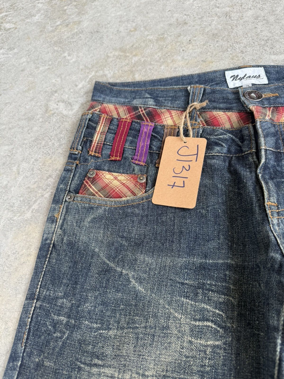 Hysteric Glamour Japanese Nylaus Double Waist Distressed Jeans Size US 32 / EU 48 - 15 Thumbnail